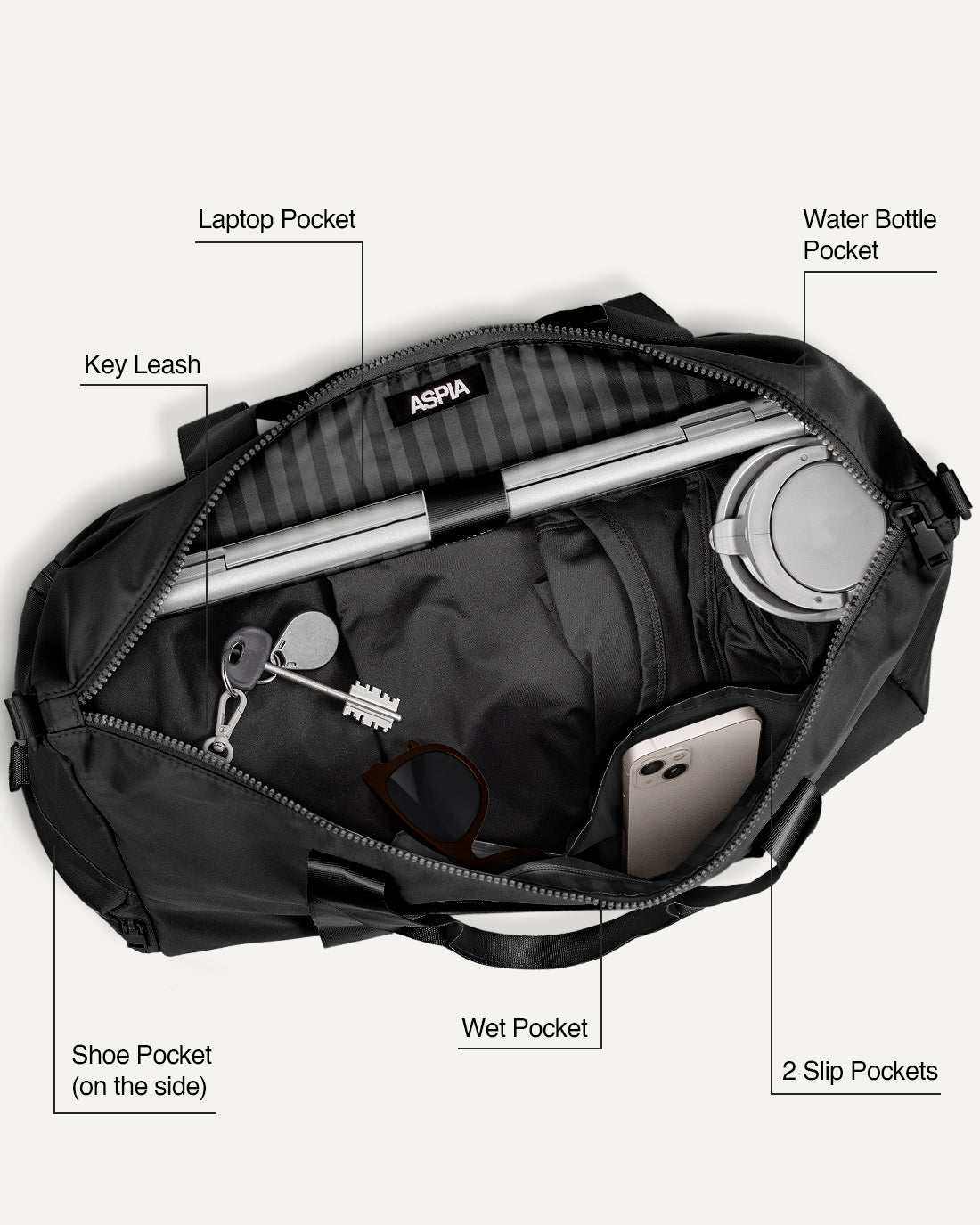 The Everyday Carry-All Black Bag